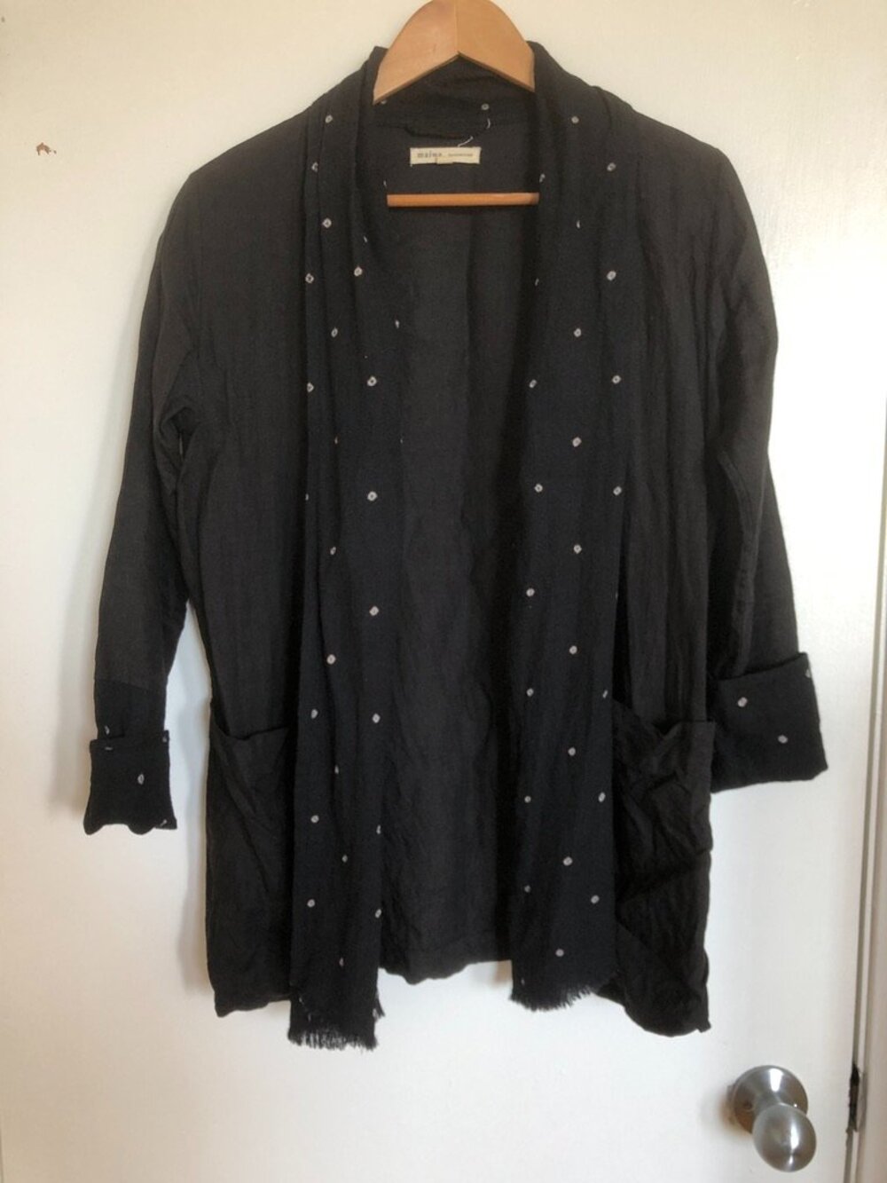 Maiwa Open-Front Cardigan Jacket